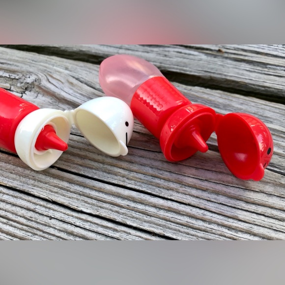 NEW Kawaii Portable Reusable Ketchup Mayo Containers Refill Condiments To Go - Picture 6 of 7